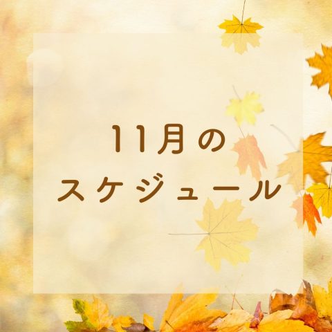 ＊＊11月の営業日＊＊
